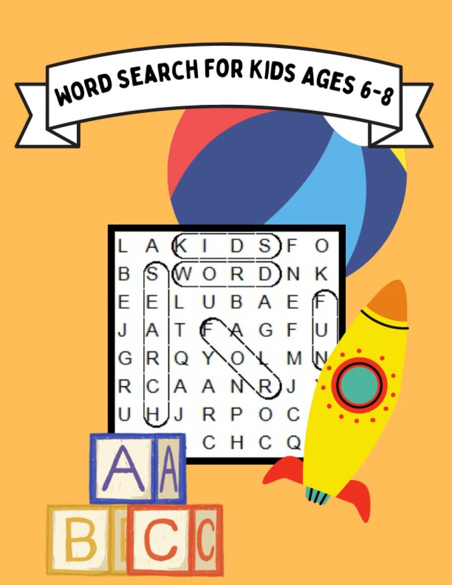 Zoek Woorden Puzzelboek voor Kinderen 6-8 Jaar: 100 Thema Puzzels