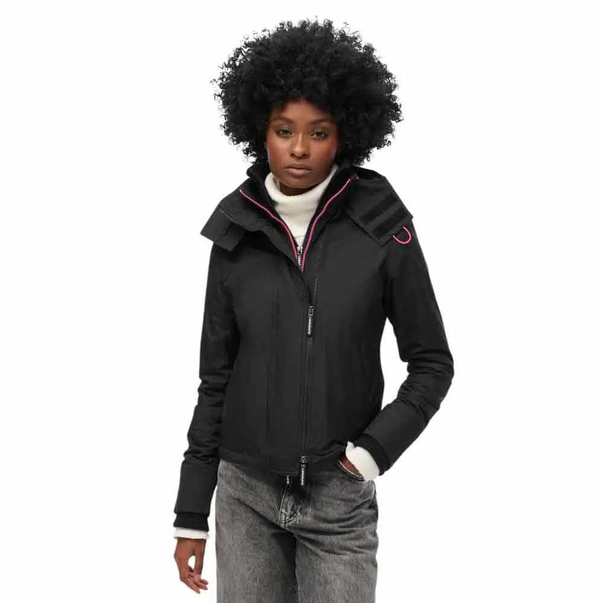 Superdry Pop Arctic Windcheater Jas M Vrouw Zwart