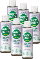 Happy Earth Badolie - Baby & Kids - 100% Natuurlijk - Babyverzorging - 6 x 150 ml