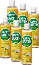 Happy Earth Douchegel Jasmine Ho Wood - 100% Natuurlijk - Voordeelverpakking - 6 x 300 ml
