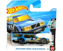 HOT WHEELS VOLVO 240 DRIFT WAGON 40 BLUE 69/250 HW MODS 2/5 SHORT CARD 2026