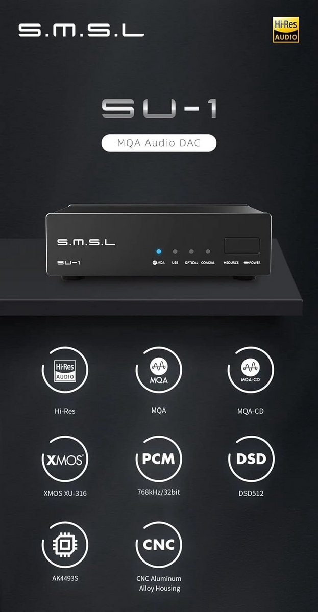 High-Fidelity Digitale naar Analoge Converter met AK4493S Chip en Meerdere Ingangen