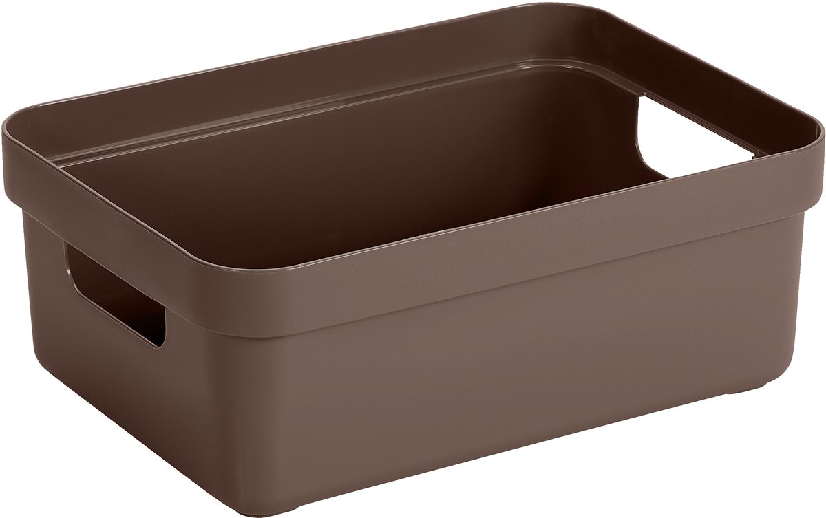 Sunware Sigma home opbergbox 9L bruin 350 x 246 x 122 mm