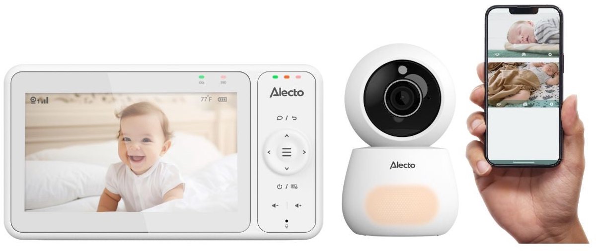 Alecto DVM2060 Babyfoon met Camera en App - 5"