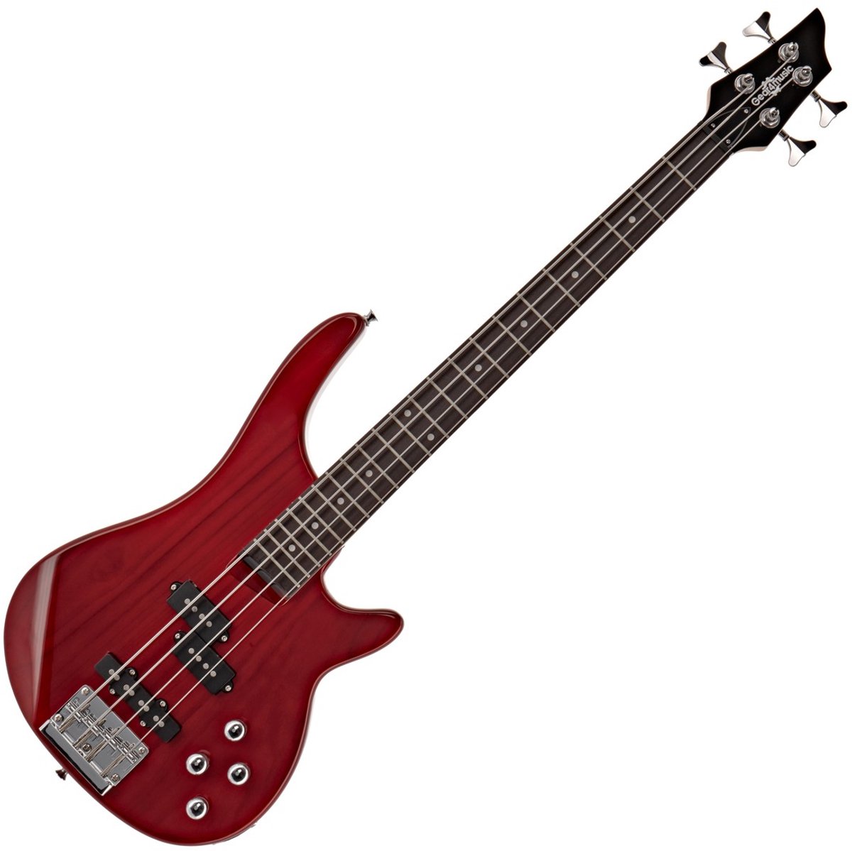 3/4 Chicago Basgitaar van Gear4music, Trans Red