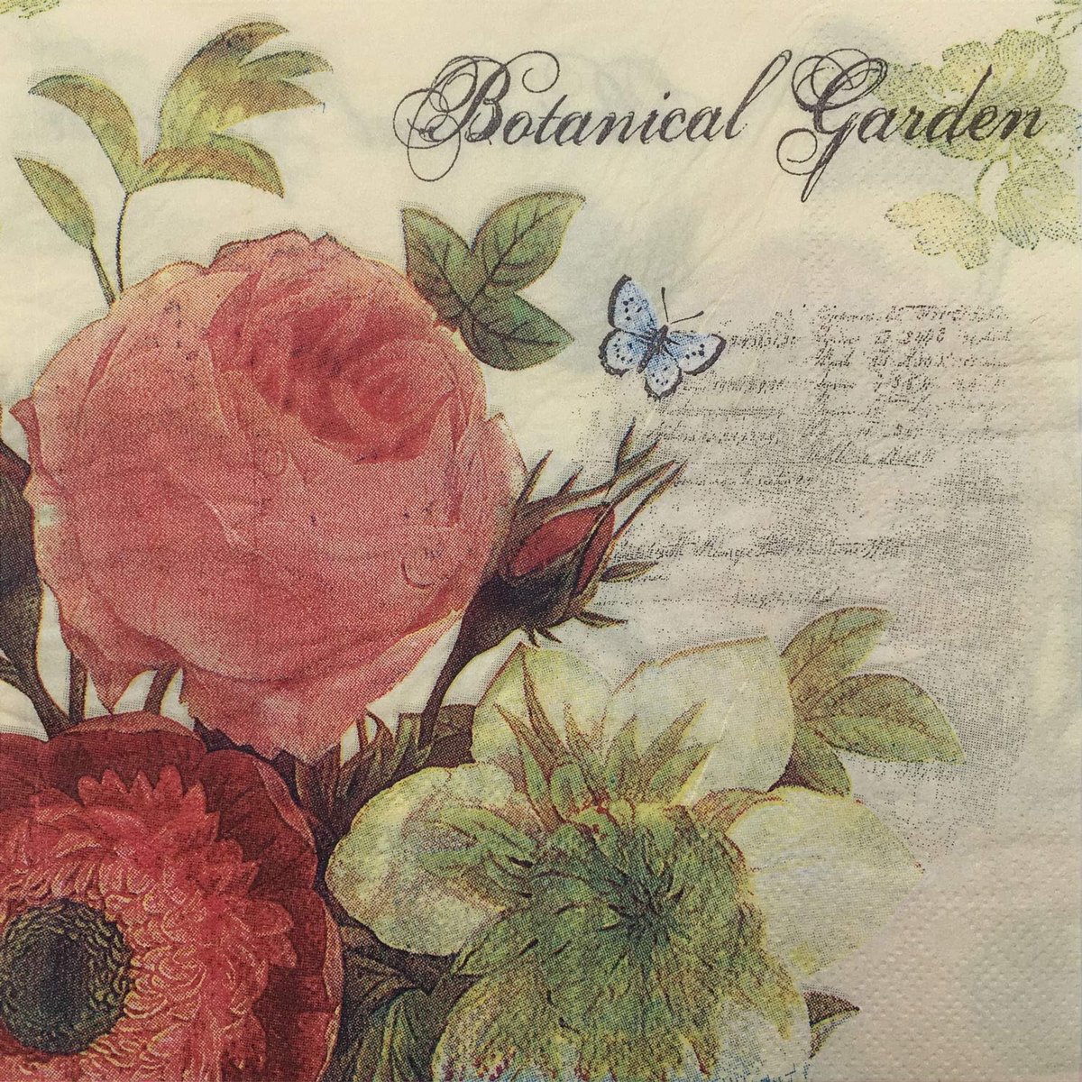 Luxe Papieren Servetten voor Feestjes en Diners (Botanische Tuin Dessin)