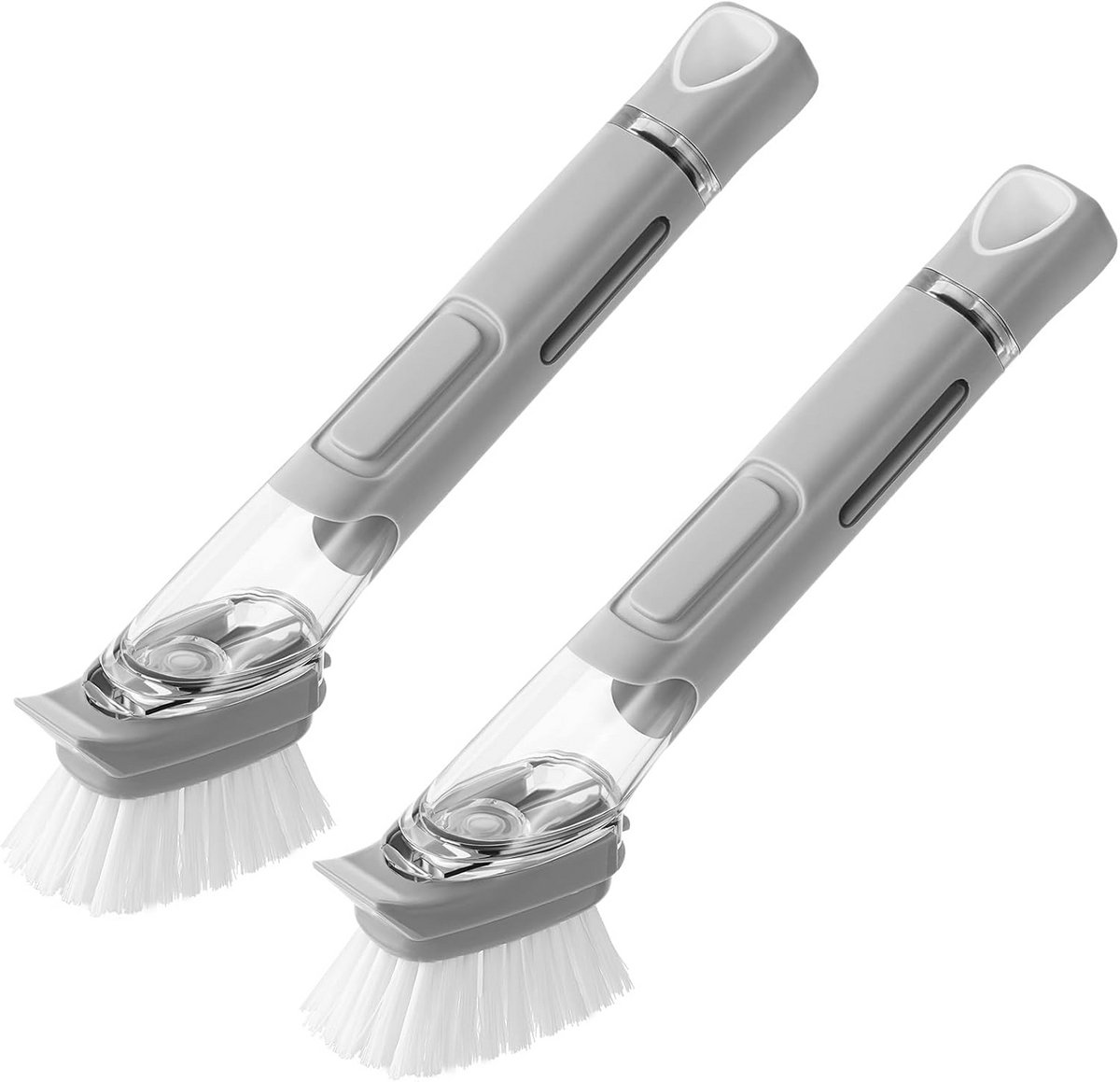Vaatborstels met Zeepdispenser voor Pannen en Borden - 2 Stuks