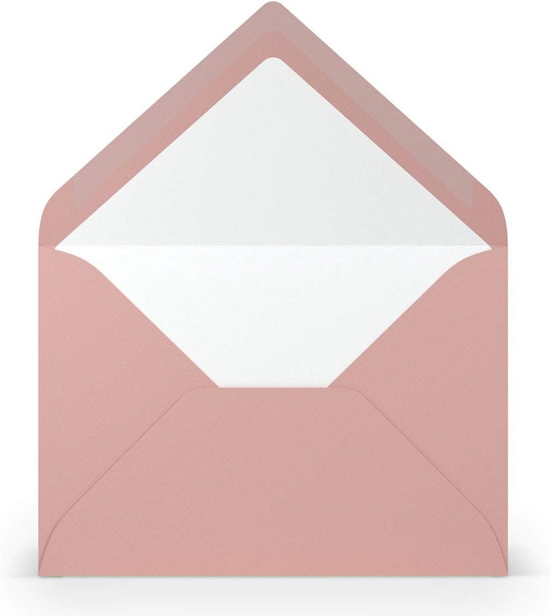 150 Roze Ribbel Enveloppen DIN B6 - Zonder Venster - 17.8 x 12.5 cm - Natte Sluiting