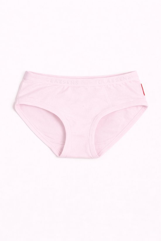 Roze slip met merknaam 'CLAESENS' in de tailleband.