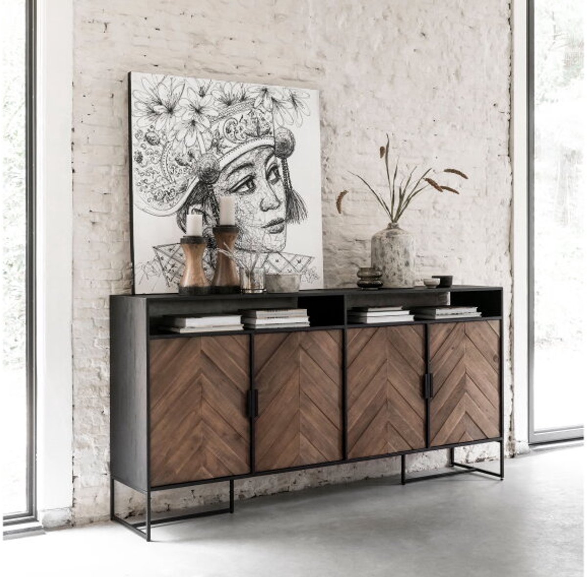 Dressoir Criss Cross - 200cm