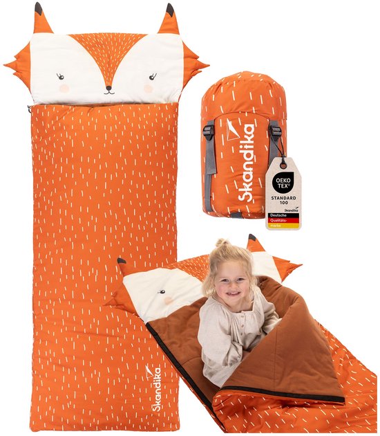 Skandika dekenslaapzak Skye | 3-seizoenen slaapzak, met kussen, koppelbaar, 220 x 75 cm, 250g/m² microvezelvulling, binnenzak, wasbaar | Outdoor slaapzakken (donkergrijs | RV rechts
