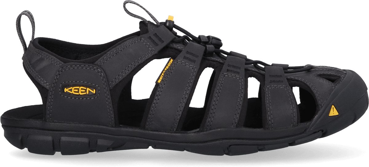Keen - Clearwater CNX Heren Wandelsandalen Leer Magnet/Black - Maat 39.5