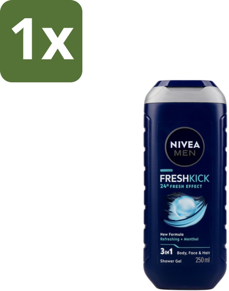Nivea Men – Douchegel – Fresh Kick – 250 ml - 1 stuk