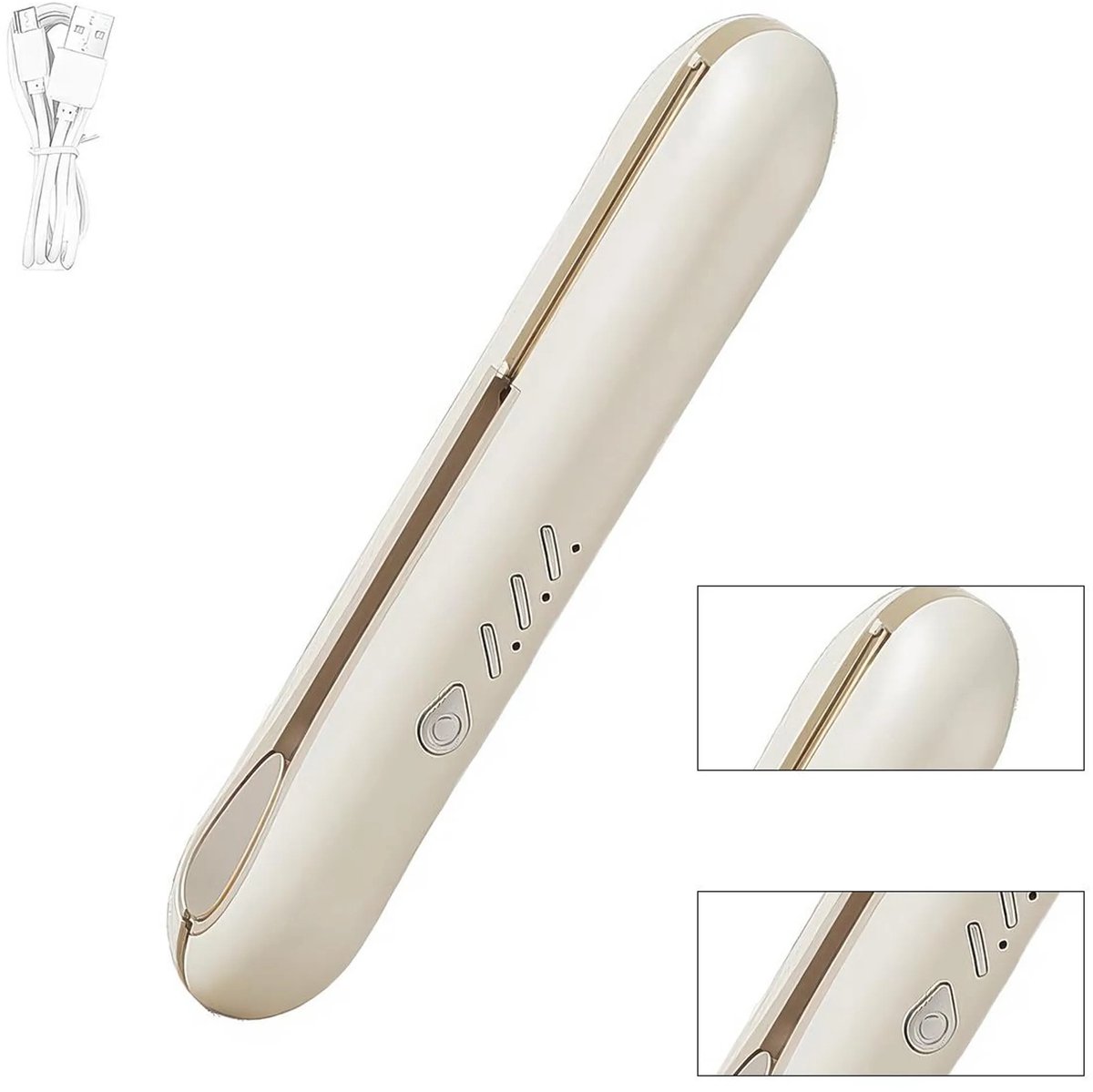Draadloze Mini Stijltang met Krulfunctie en 3 Temperatuurstanden - Product - €26,69