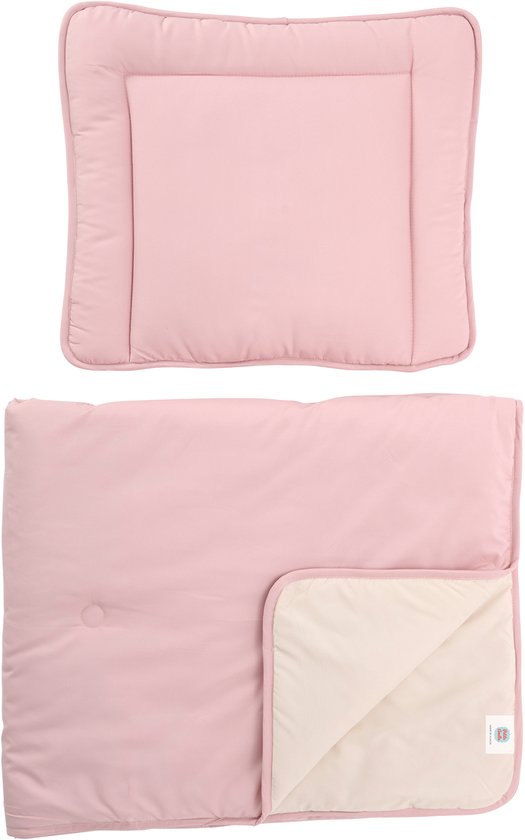 Petite Amélie Peuterdekbed zonder overtrek incl. kussen | 120 x 150 cm | Roze