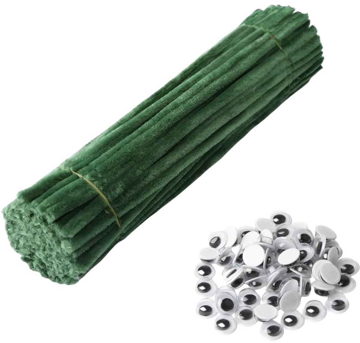100 Stuks Pijpenragers Chenille Stelen voor Knutselen en DIY Ambachtelijke Projecten