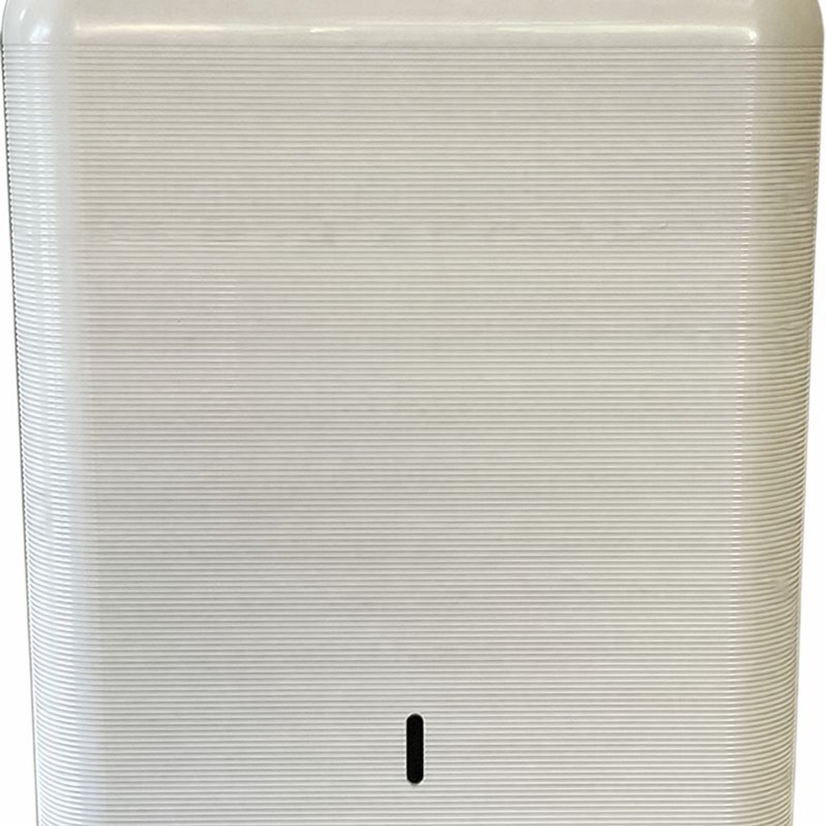 HANDDOEKPAPIERDISPENSER. 100% GERECYCLED PLASTIC. ECO-LINE WIT