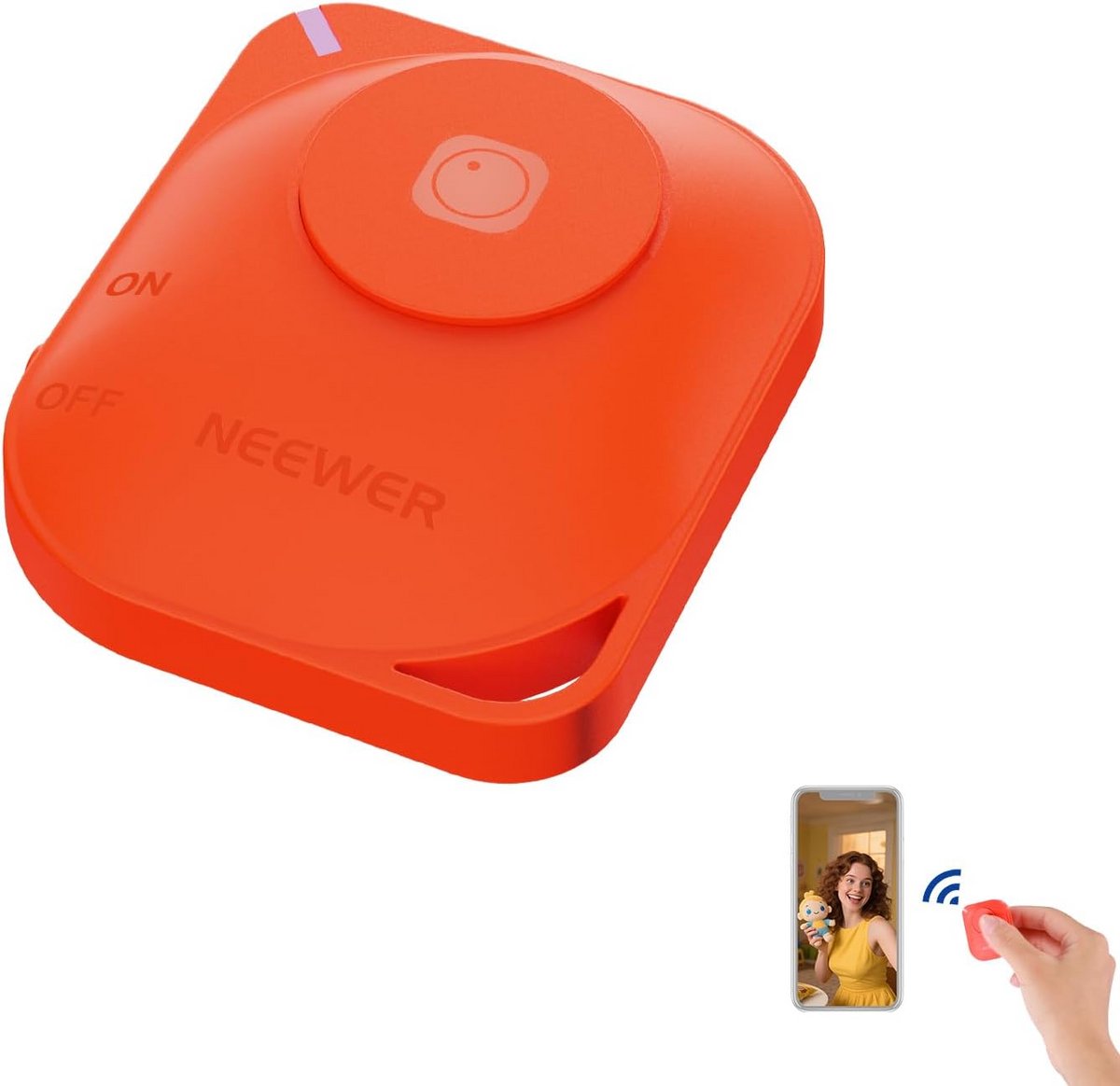 Draadloze Bluetooth Afstandsbediening voor Smartphone en Tablet - Selfie Ontspanner voor iOS en Android