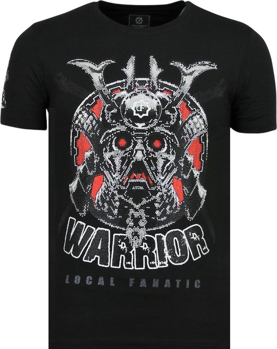 Local Fanatic Savage Samurai - T-shirt de marque pour homme - 6327Z - Black Savage Samurai - T-shirt de marque pour homme - 6327Z - T-shirt pour homme noir, taille M