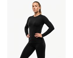 Thermokleding Set - Thermoshirt & Thermobroek - Fleece Voering - Zwart - Maat M