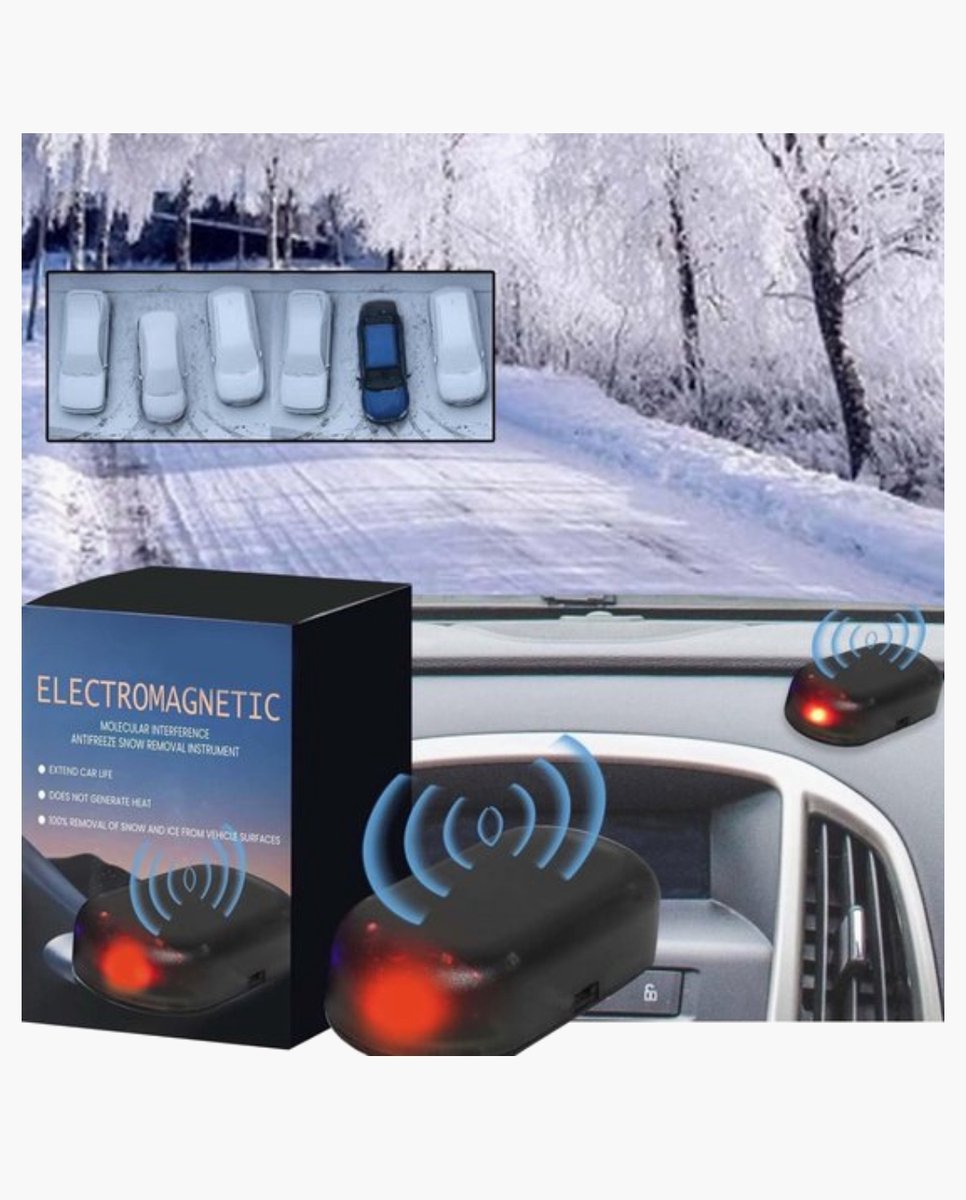 BMJ Trading® Auto Ontdooier Electromagnetisch - Sensor - Anti Vries - Antivries Auto Voorruit - Antivries Auto - Snel Sneeuwvrij