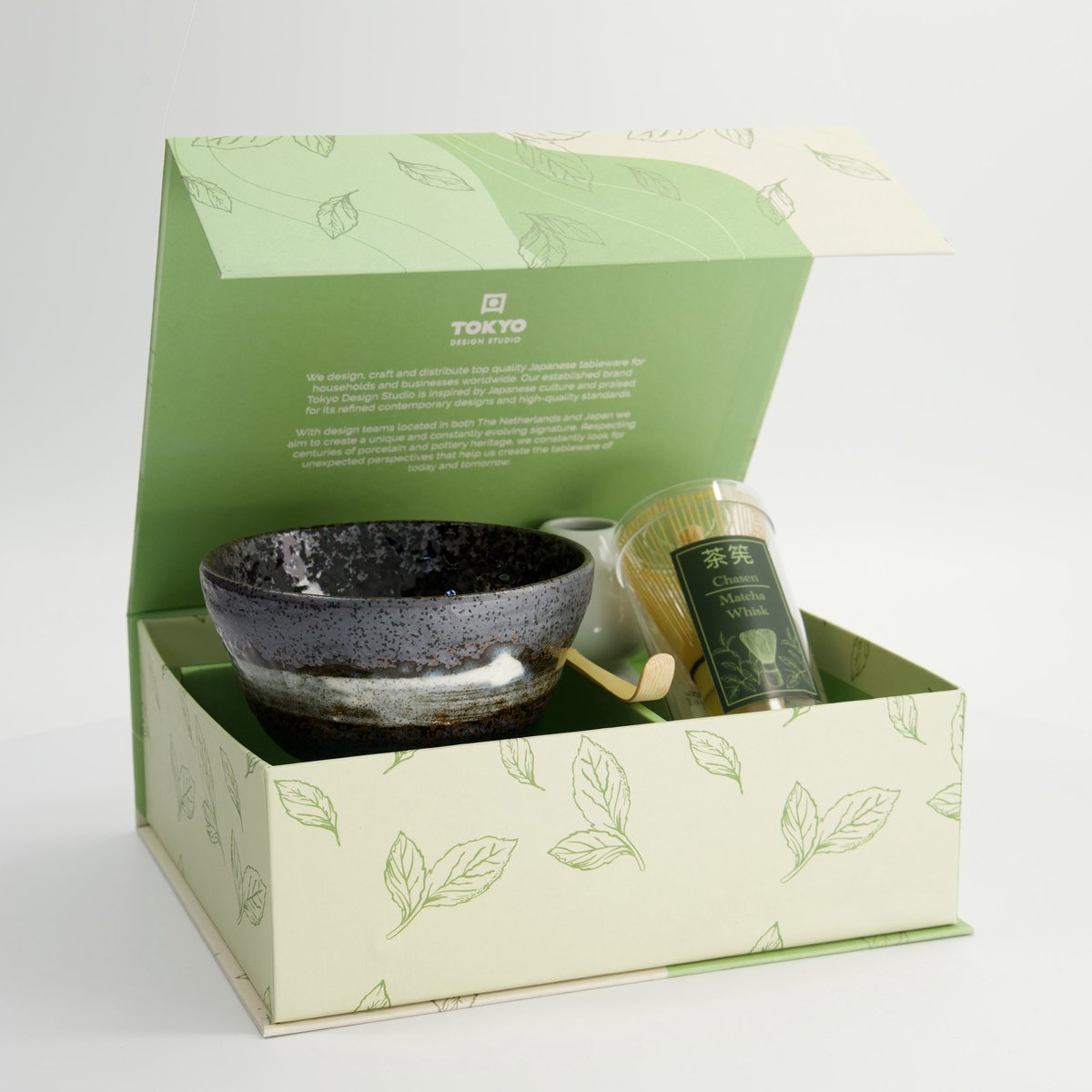 Tokyo Design Studio – Matcha Geschenkset – Uzushio – 13x8cm – 4-delig