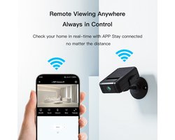 Mini bewakingscamera – WiFi-camera met een 180° draaibare lens, ondersteunt bewaking op afstand via een app en nachtzicht.