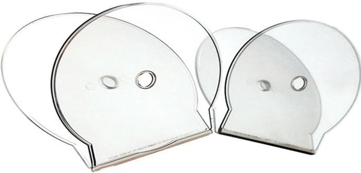 50 Dubbele CD/DVD Hoezen Transparant Clamshell