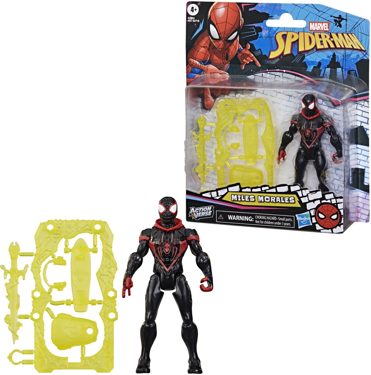 Hasbro Marvel spider-man actionverse miles morales - actiefiguur