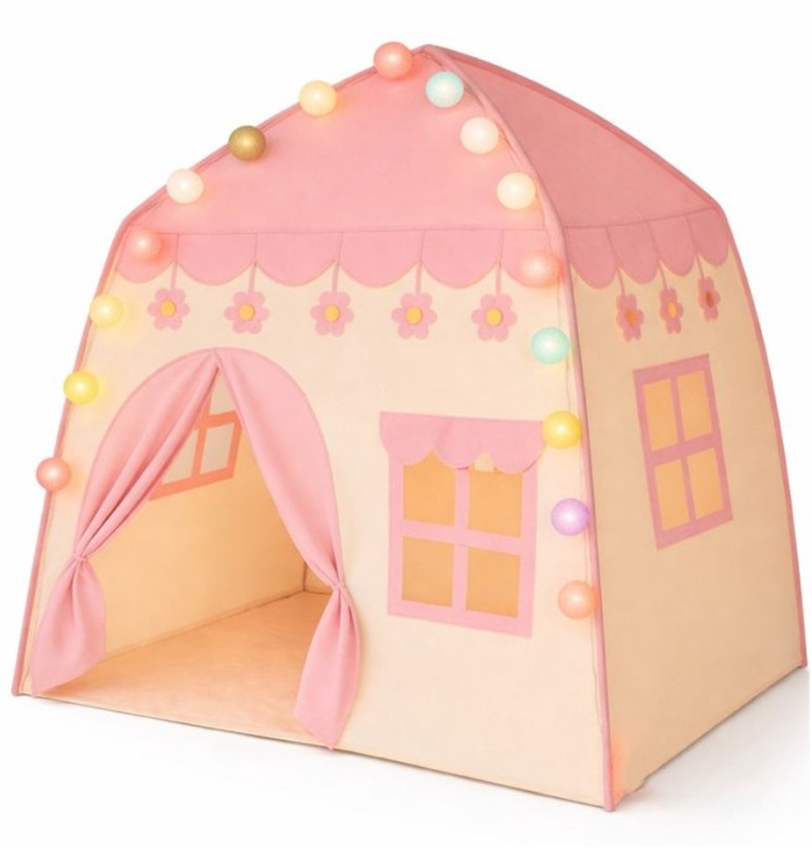 Goodz4All Roze Speeltent Kindertent Speelhuisje Tent met Verlichting Ledlampjes — afbeelding 6