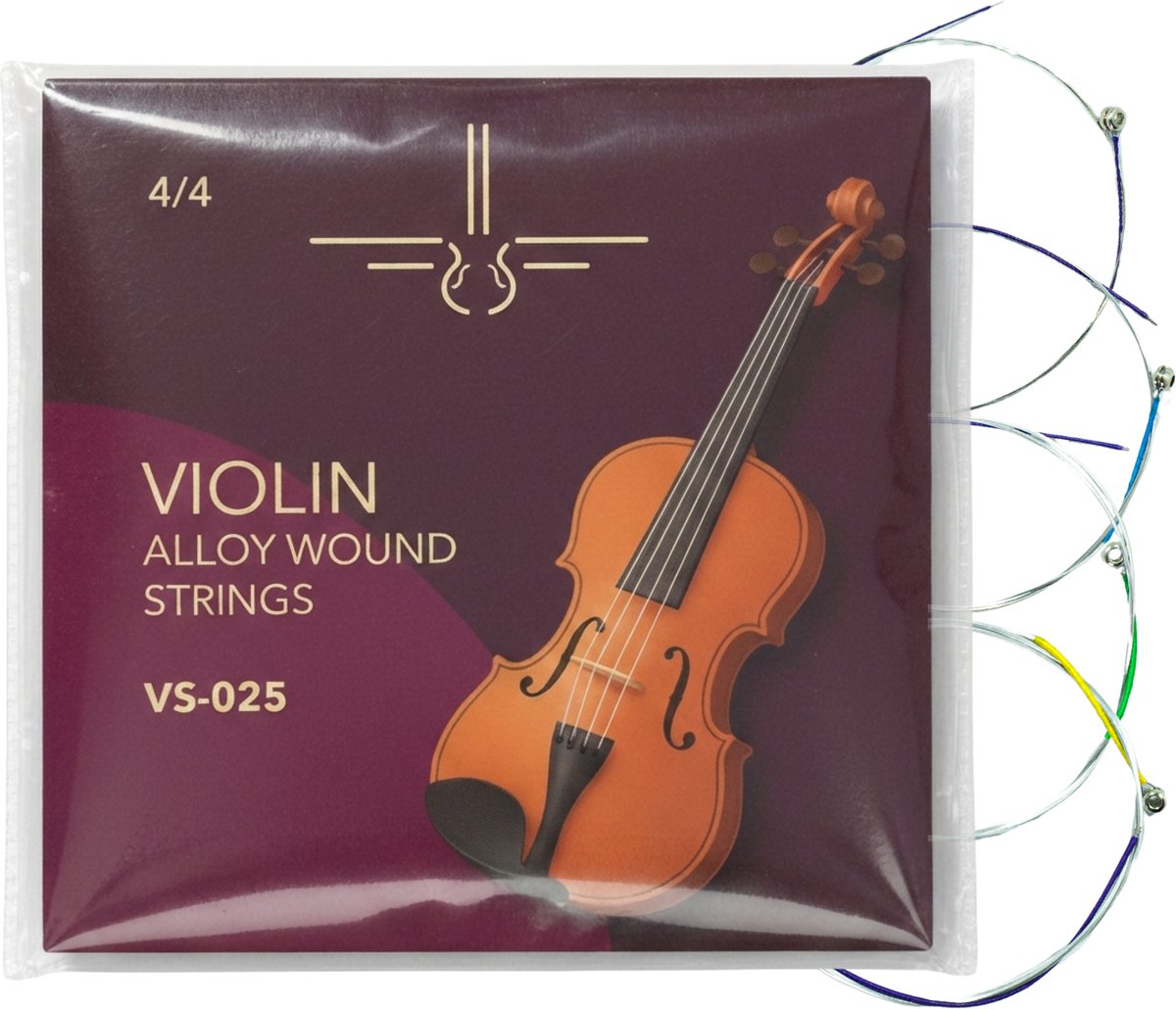 VS-025 - Vioolsnaren 4/4 - Medium Tension Steel - Viool Snaren