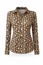 Angelle Milan - Motif Goud - Léger et infroissable - En 5 tailles (XXL)