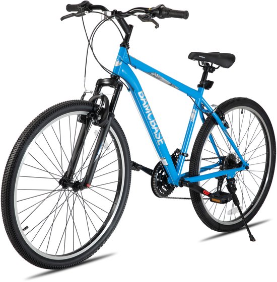 BAMCBASE Mountainbike - 27.5 Inch - 21 Versnellingen - Hardtail MTB voor Heren & Dames - V-Brakes - Blauw - Geschikt voor buitenactiviteiten in de lente van Bamcbase — afbeelding 2