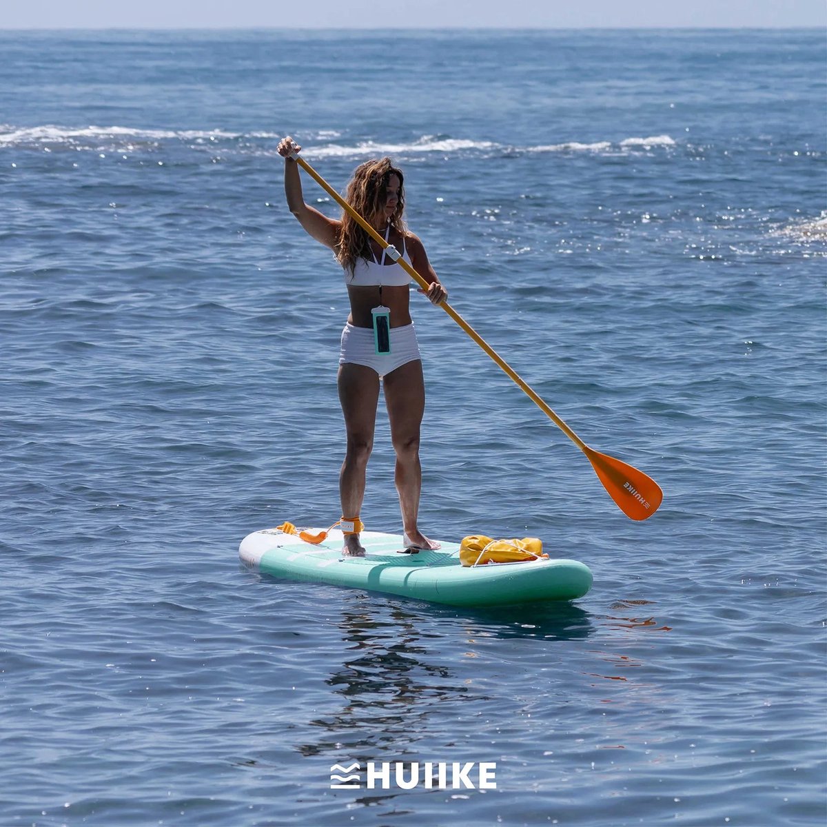HUIIKE SUP Board - Opblaasbaar Paddle Board met Accessoires, Peddel, Vinnen, Pomp - Stand Up Paddle met Hoge Stabiliteit - 305 x 84 x 15 cm - Max. 130 kg – foto 8