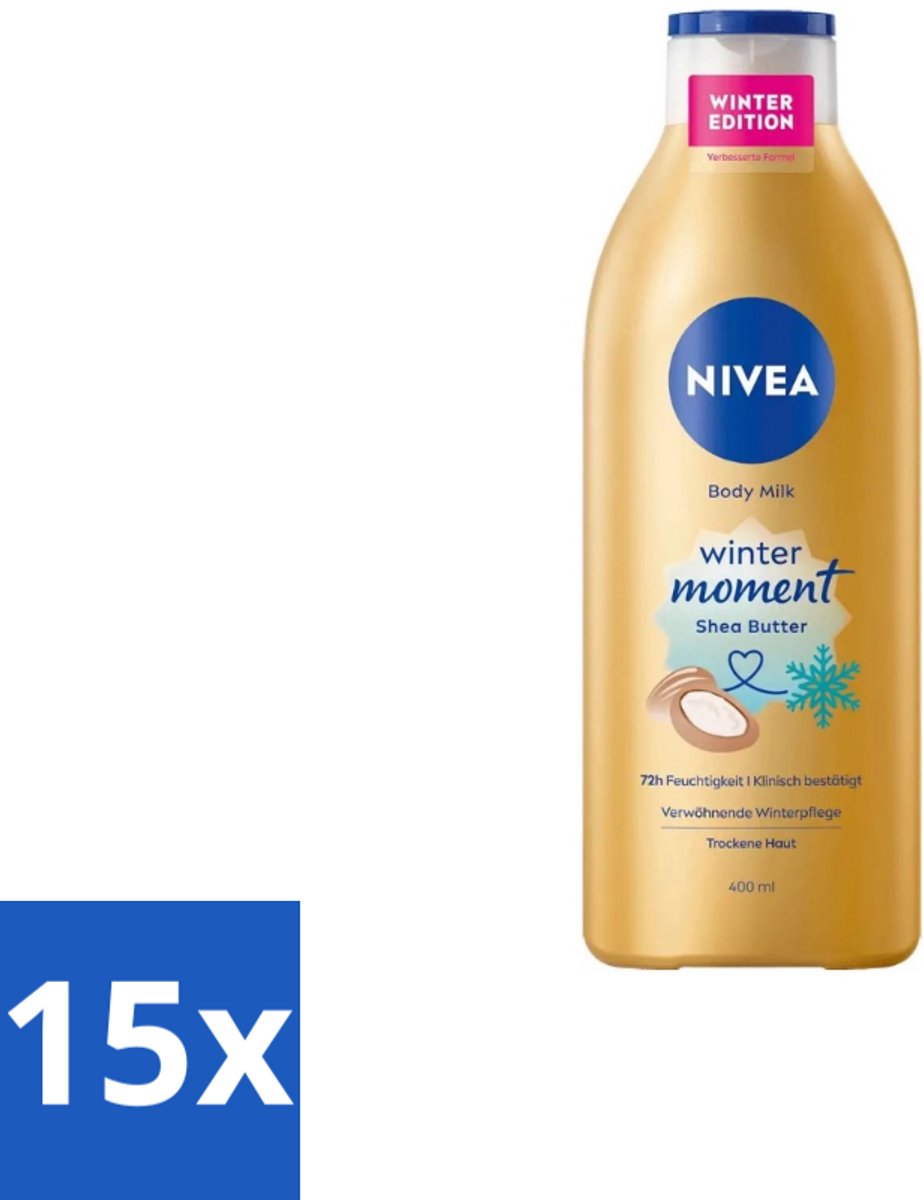 Nivea – Bodymilk – Winter Moment – 400 ml - Bulkverpakking - 15 stuks