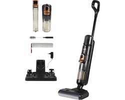 Princess 337020 AquaMotion Pro Vloerreiniger 4-in-1 - Draadloos – DC-motor – 21,6 V, wast en droogt tegelijkertijd - elektrische dweil - Reinigingsmachine - Floor washer - 25 minuten accuduur