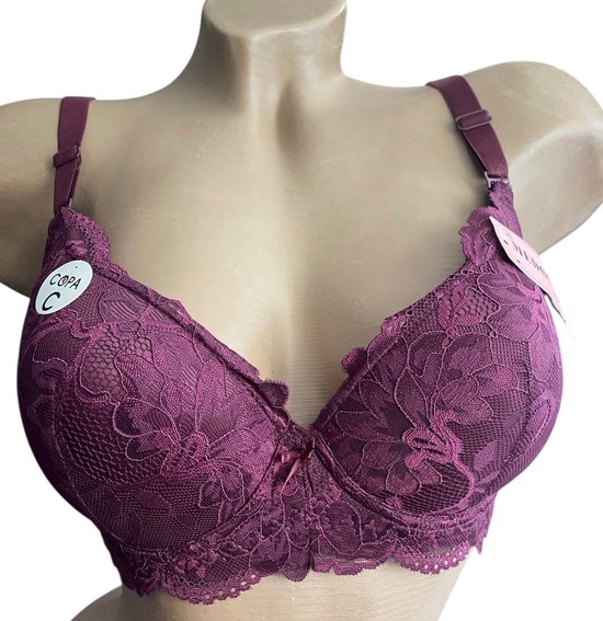 Soutien-gorge avec dentelle 90E gris