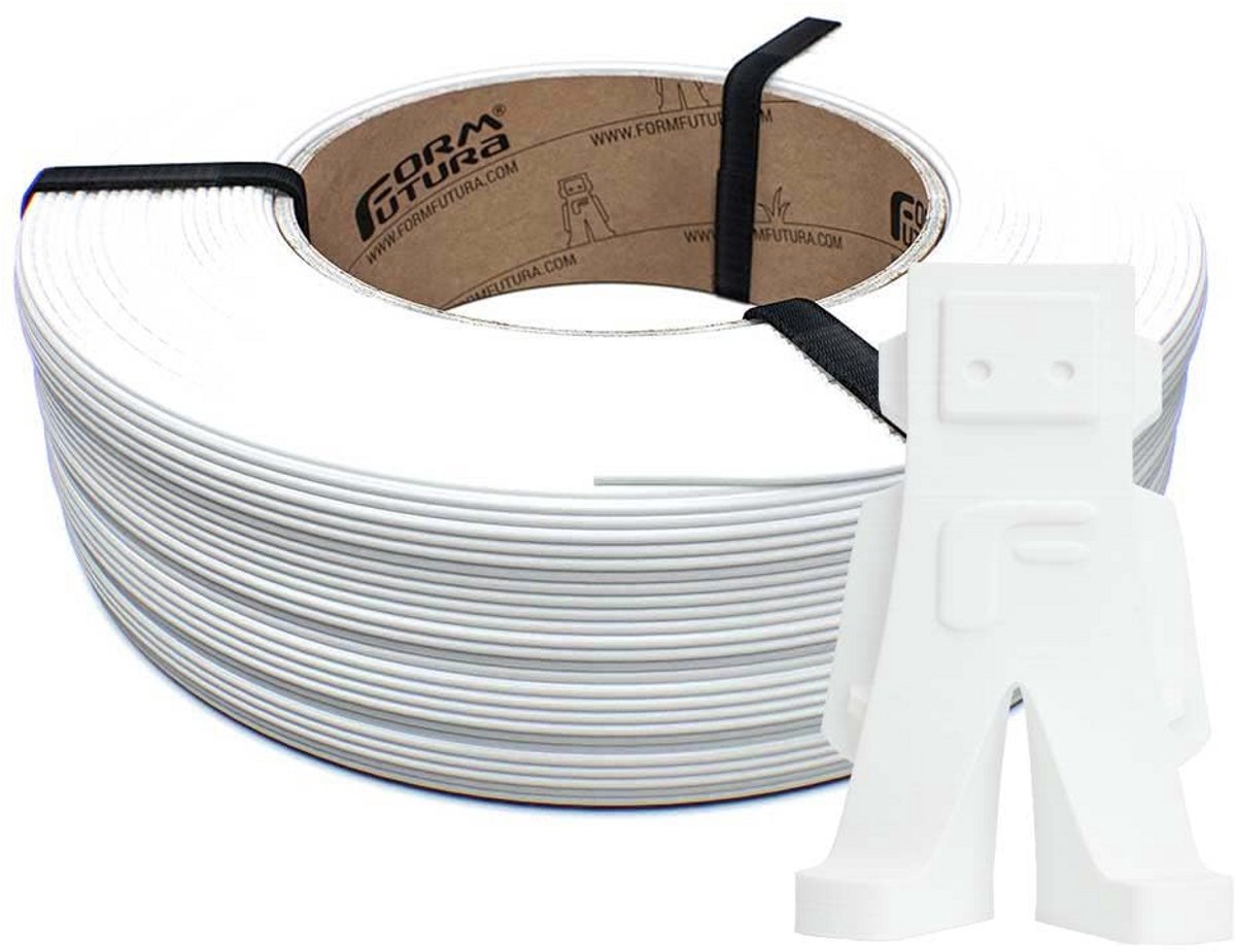 PLA 3D Printer Filament 1,75 mm (Traffic Wit) - Duurzaam en Gerecycled Materiaal - 750g