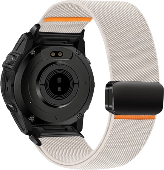 FFO2World Bracelet Nylon avec Magnétique pour Garmin Fenix 5s - Plus & Sapphire - Fenix 6s - Pro & Sapphire - Garmin Fenix 7s / Fenix 8 - 43mm - Quickfit 20 / 20mm bracelet pour Garmin smartwatches - Robuste & Réglable Bracelet de Montre - Stralight