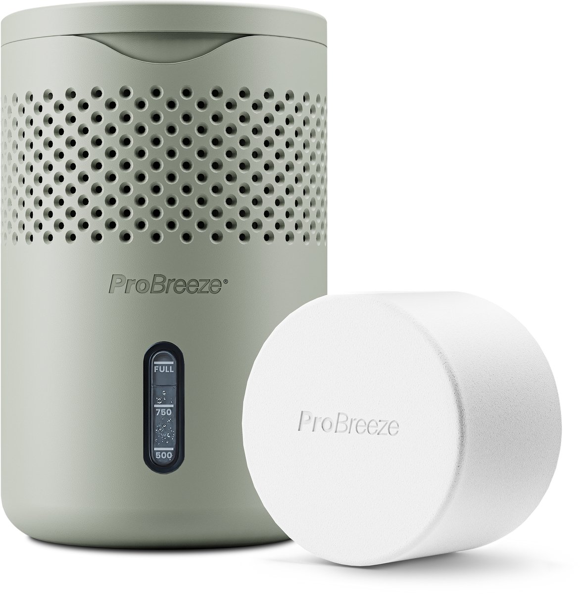 Pro Breeze Osmo® Vochtvanger 1,3L – Navulbare Vochtvreter met 700g Tablet – Luchtontvochtiger zonder Stroom – Saliegroen