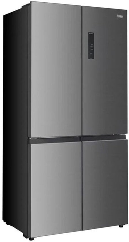 Beko Side-by-Side koel-vriescombinatie 522L NoFrost snelkoelen 39dB veiligheidsglas RVS