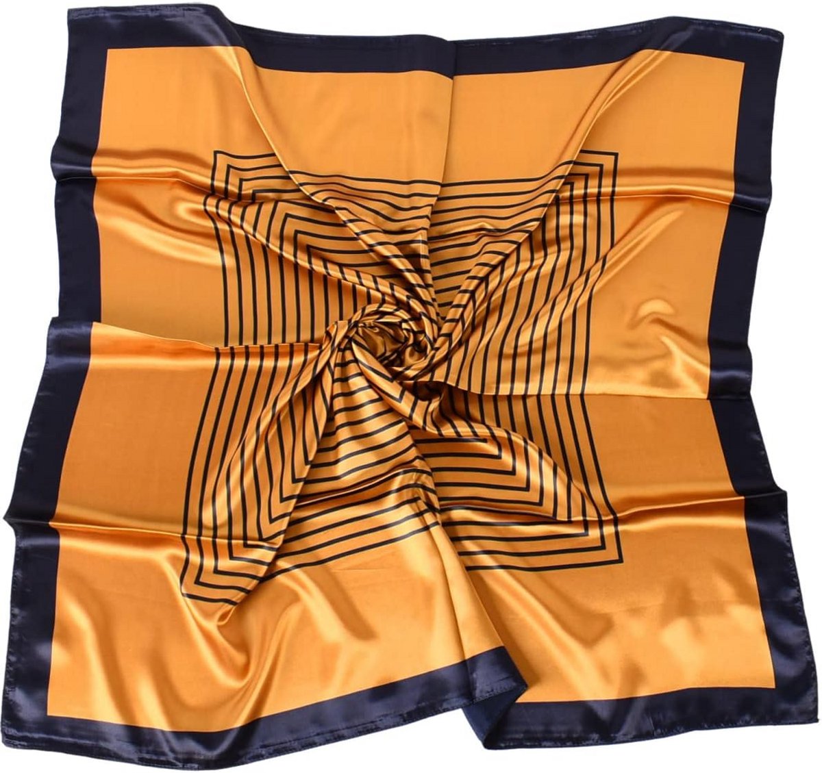 Grote Vierkante Sjaal Dames Zijde-look Zijdezacht Accessoire 90x90 cm