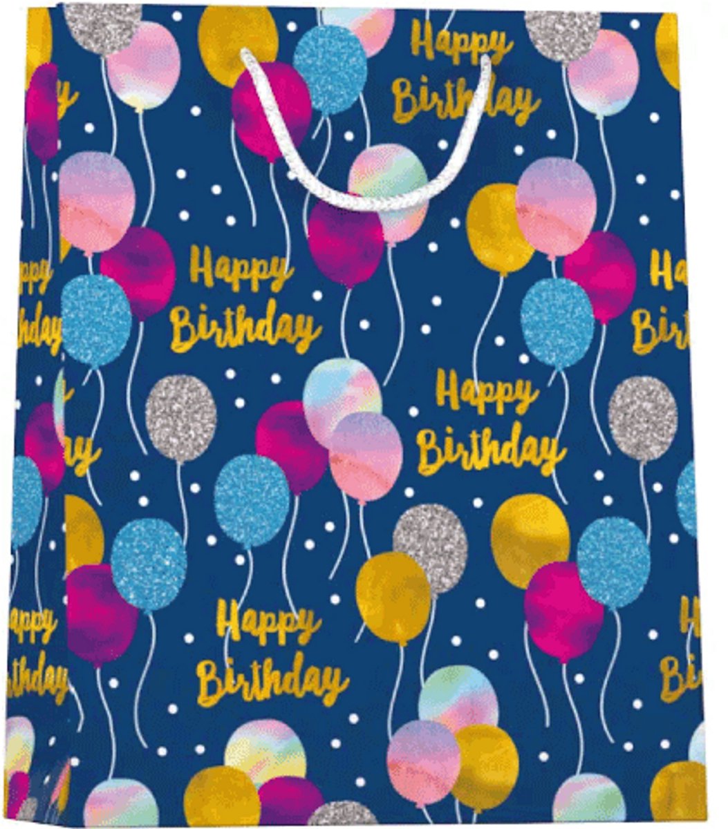 Papieren cadeau tas L Balloons