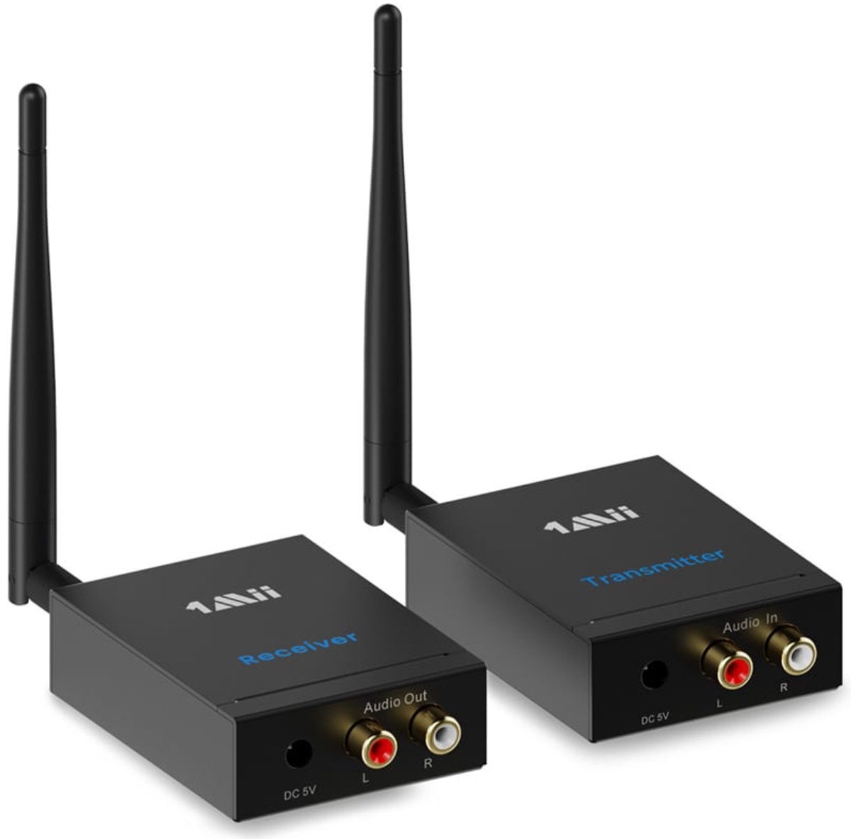 1Mii - 3-in-1 - Audiozenderontvanger - Draadloos - 2.4G Lage Vertraging - 100m Bereik