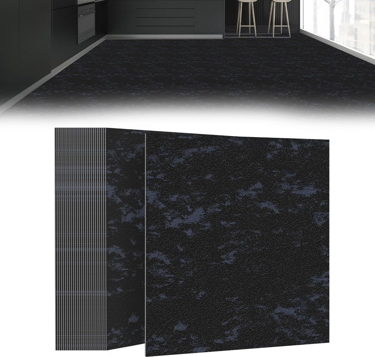 Zelfklevende PVC Vloertegels Antislip Waterdicht 2,51m² voor Woonkamer Keuken Badkamer