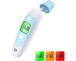 BDM CARE® Infrared Thermometer 2 - 1 - Koortsthermometer - Contactloze Infrarood Koortsthermometer - Thermometer - Temperatuurmeter - Digitale - ContactlozeThermometer - voor Oor en Voorhoofd - Geschikt voor Volwassenen, Kinderen en Baby's
