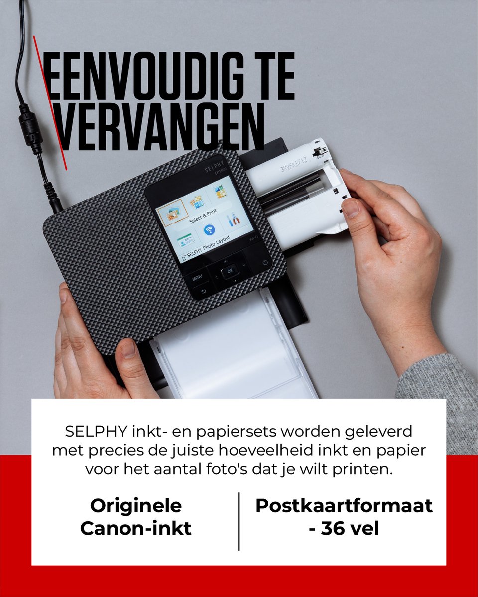 Canon KP-36IP - Instant fotopapier - Inkt/papierset - Voor SELPHY CP-printers - Origineel - Ansichtkaartformaat - 36 sheets — afbeelding 7