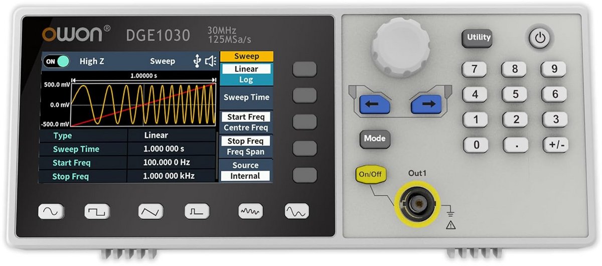 Signaalgenerator Enkel Kanaal 30MHz met Hoge Sampling Rate en Arbitraire Golfvormen