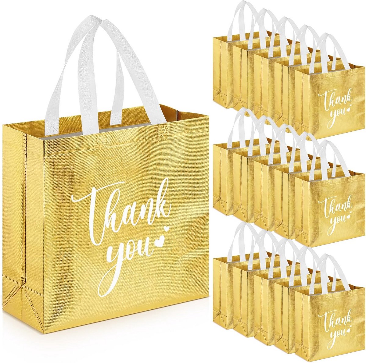 30 Stuks Herbruikbare Bedankzakjes met Handvatten voor Cadeaus en Feestartikelen