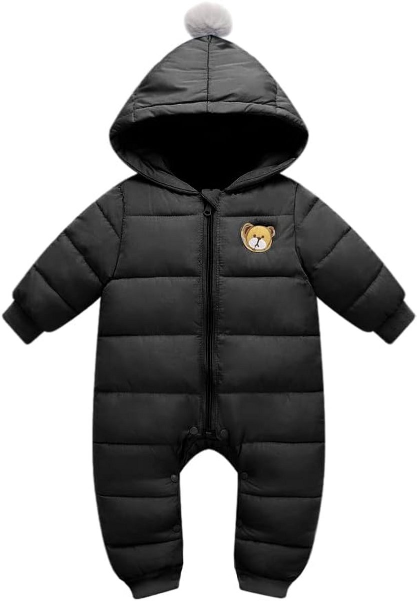 Warm Sneeuwpak en Winterromper met Capuchon voor Baby's